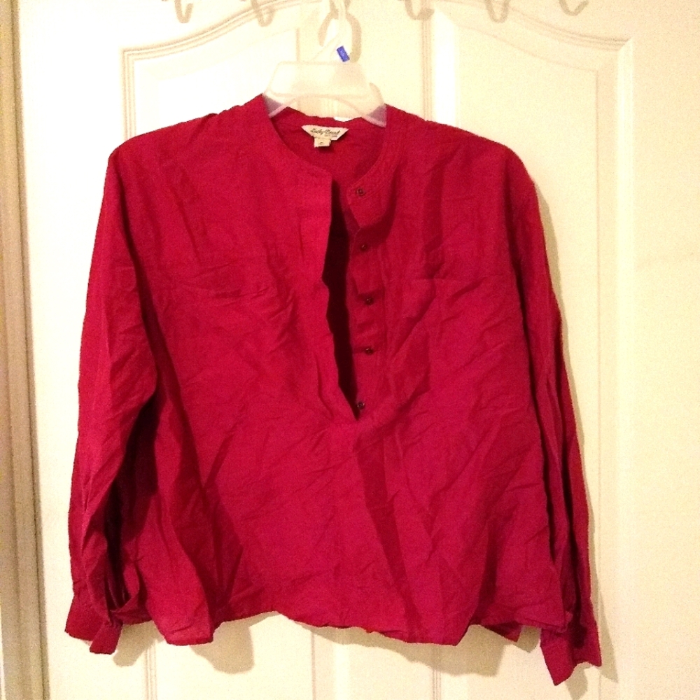 XL lucky Brand red blouse. Worn once